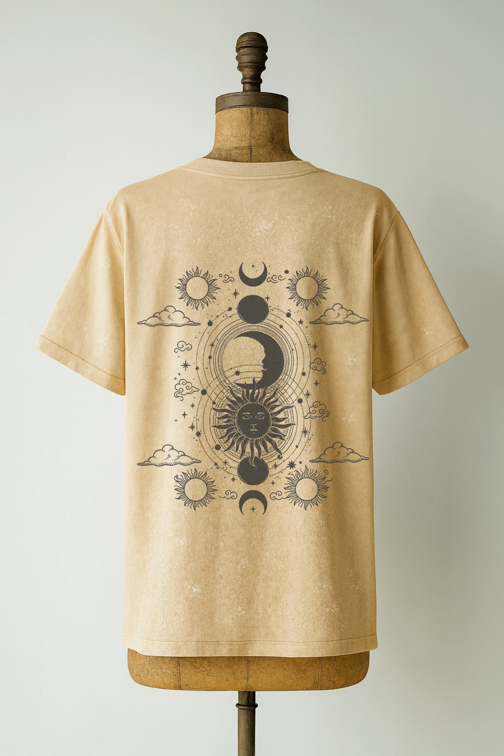 Футболка Boho в бежевом цвете