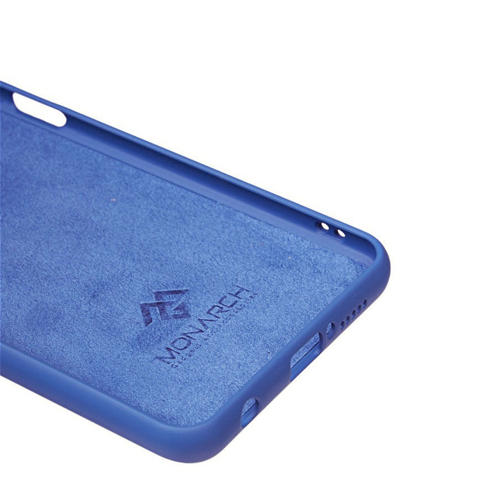 Силиконовая накладка Монарх для Redmi Note 9S/Pro Синий