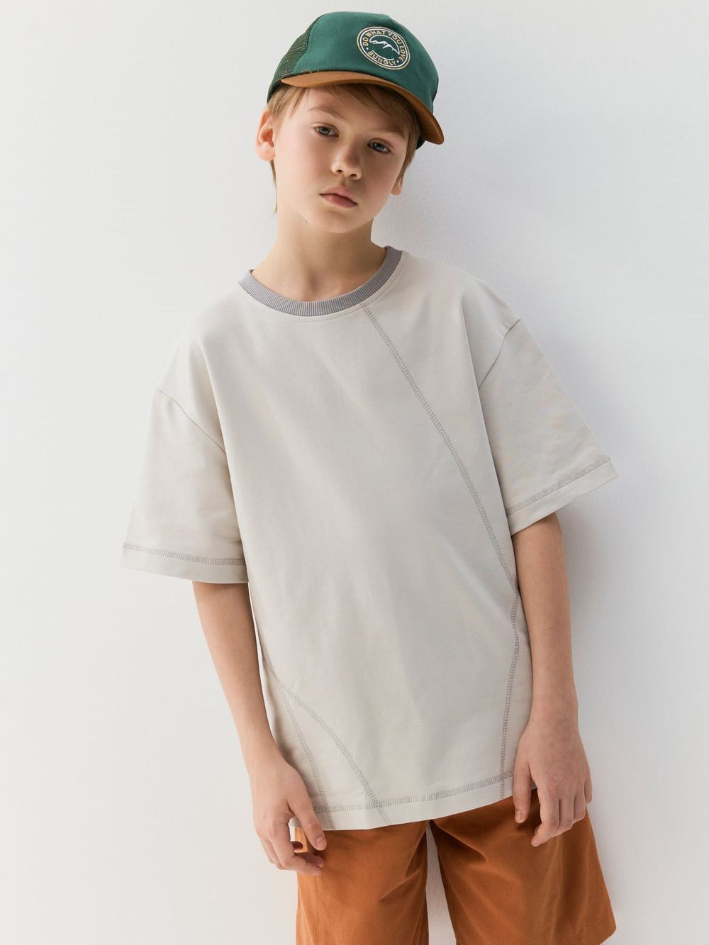 Футболка оверсайз из футера "Пепел" 7+