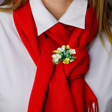 Брошь Shadore Фиалки XZ1498.19 G/G