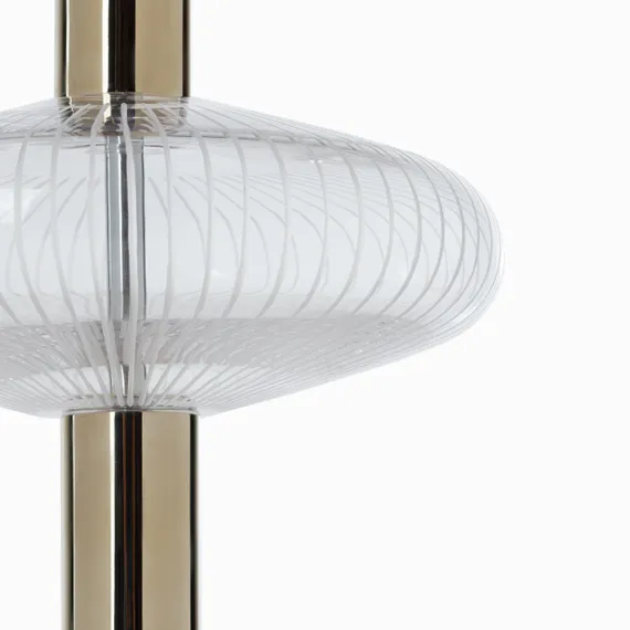 Подвесной светильник Waterfall Triple 34 см, прозрачный, золотистый