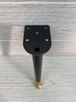 Ножки черные с золотым шариком высота 20 см 4 штуки