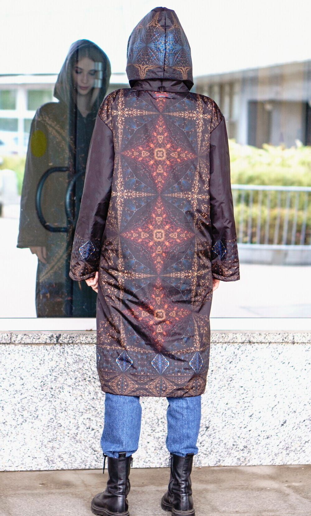 Двустороннее пальто-парка