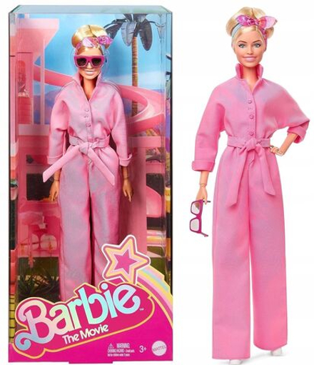 Кукла Mattel Barbie The Movie - Коллекционная кукла Марго Робби в роли Барби в розовом комбинезоне HRF29