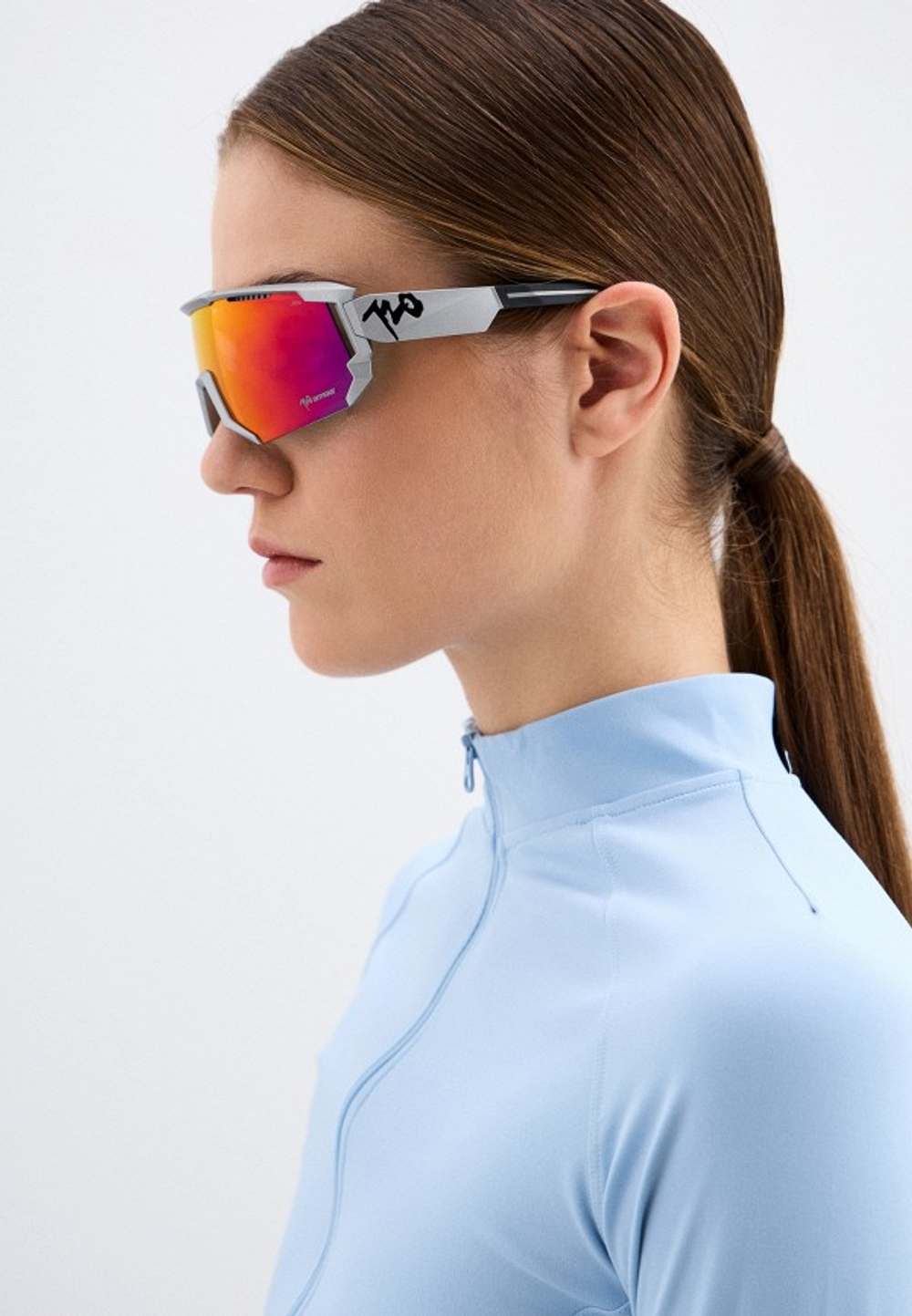 Спортивные очки 720armour Mars / Matte Silver / Red Lens