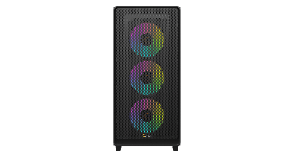 Корпус Ocypus Gamma C60 BK ARGB ATX/mATX/ITX 3xUSB Черный Gamma-C60-BKG400XX-GL