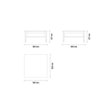 Стол журнальный большой ENZA HOME SONA EH20047