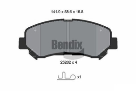 BENDIX Braking - BPD1143-BEN - Brake Pad Set, disc brake