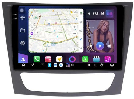 Магнитола для Mercedes-Benz E W211 2002-2010, CLS W219 - FarCar XXL1260M монитор 9.5" 2K QLED на Android 13, TS20, 8+256Гб, CarPlay, 4G SIM-слот