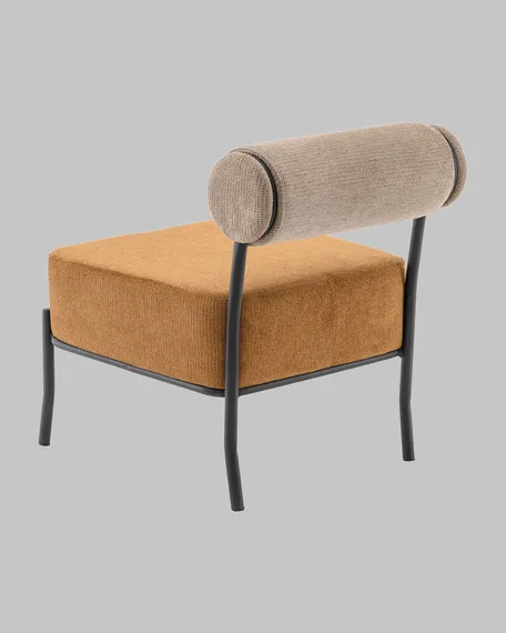 Лаунж-кресло Roller, бежевый, терракотовый