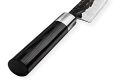 Нож кухонный универсальный 16.2см, гвоздичное масло и салфетка Samura Blacksmith
