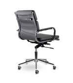 Кресло Кайман Трио СН-303 Софт, низкая спинка, хром, экокожа Santorini