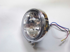 Headlight 4" Diamond lens, For Honda C100. T19. Copy. Made in Thailand. DIY