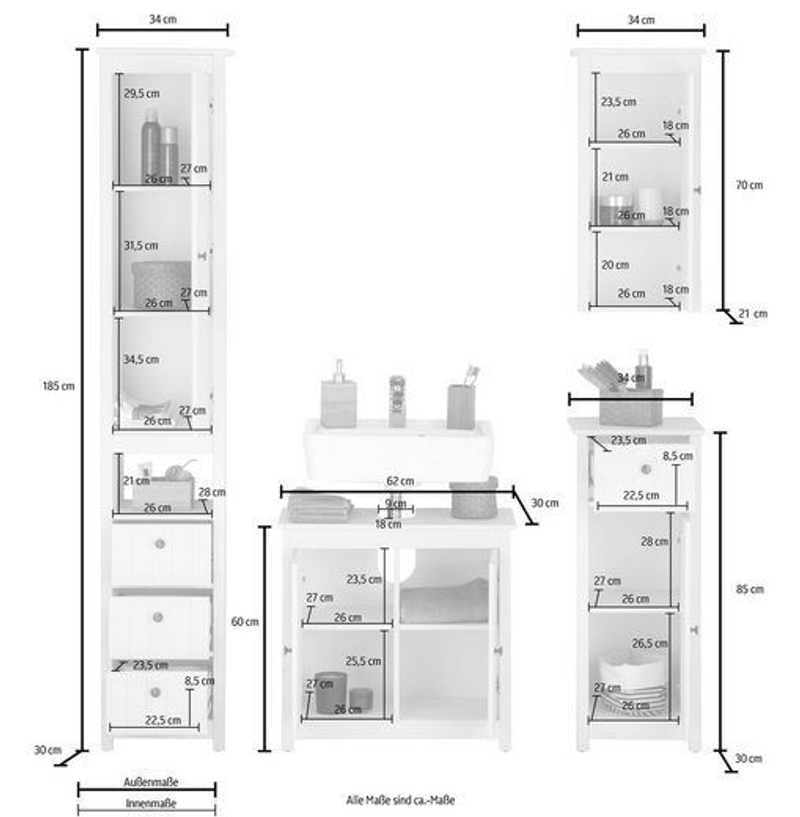 Комплект ванной Веста