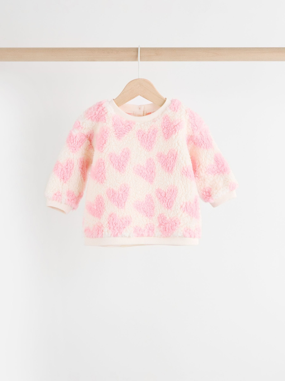 Толстовка флисовая и легинсы в комплекте для малышей Next 904-512, Розовый