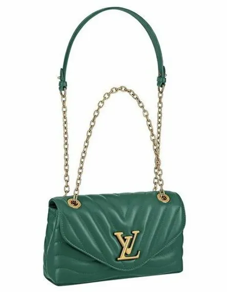 Сумка Louis Vuitton New Wave на цепочке зеленый