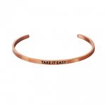 Браслет Take It Easy, розовая позолота