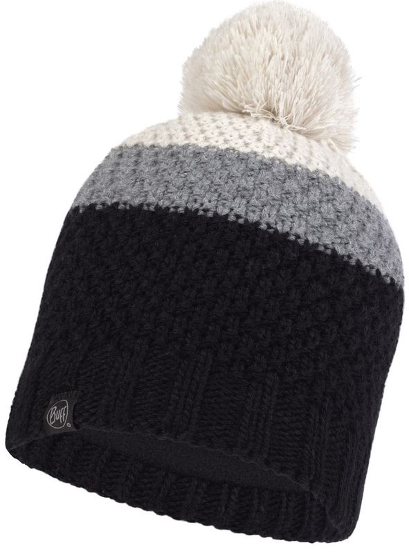 Шапка вязаная с флисом детская Buff Hat Knitted Polar Noel Black Фото 1