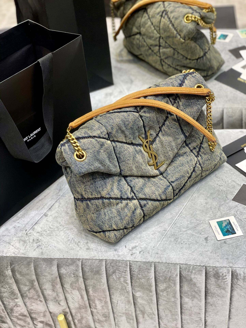 Yves Saint Laurent Loulou Puffer Bag 35 cm