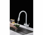 Смеситель для кухни Paulmark Lange La214212-WH белый матовый