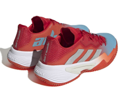Женские теннисные кроссовки Adidas Barricade W Clay - preloved blue/silver metallic/preloved red
