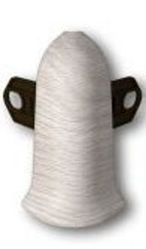 Угол наружный (внешний) с крепежом для плинтуса 70мм "Идеал Классик", 251 Ясень