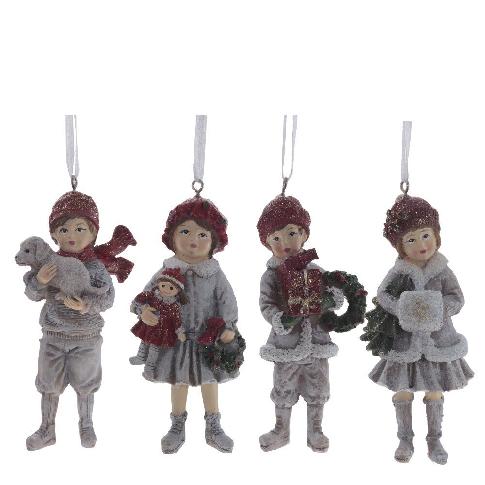 GAEM Изделие декоративное подвесное "Девочка/Мальчик", L5 W3 H12 см, 4в.