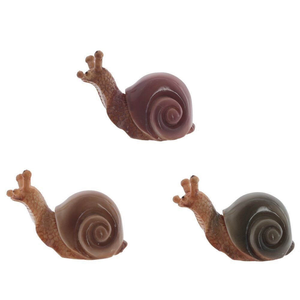GAEM Фигурка декоративная "Улитка" (блок микс 3шт), L6 W3 H4 см, 3в.