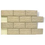 Термопанель фасадная клинкерная Регент, цокольный элемент, плитка Stroeher, цвет KS-02, толщина 60 мм