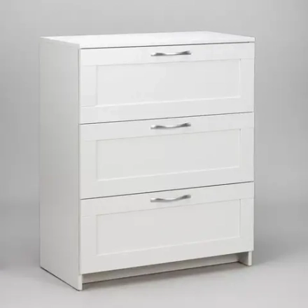 Сириус Комод 3 ящика 782х412х946 Белый