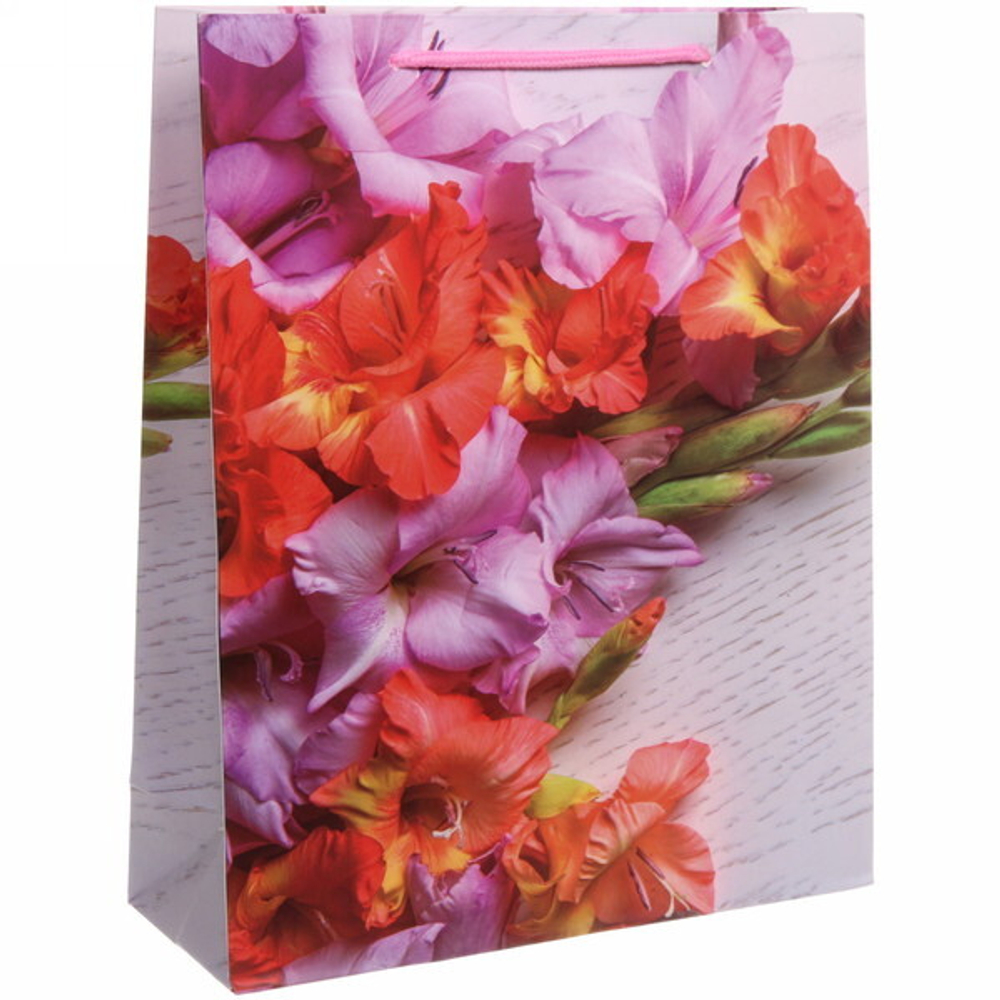 Пакет подарочный «Цветочная феерия» 26*32*10 см