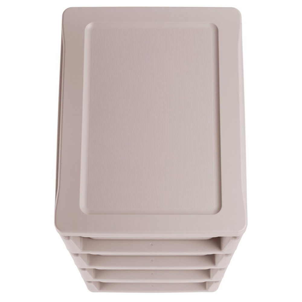 Комод 4 ящика, Deluxe, 38.5х30х69 см, св-беж, С32769, Бытпласт