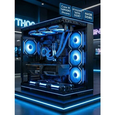RTX5070Ti 16Gb Мощный игровой компьютер Intel i9 14900 24ядра/ 64GB/ SSD 2ТБ /850W/Win 11 PRO