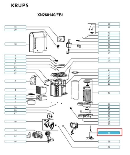 Кабель (провод) для кофеварки KRUPS MS-623520