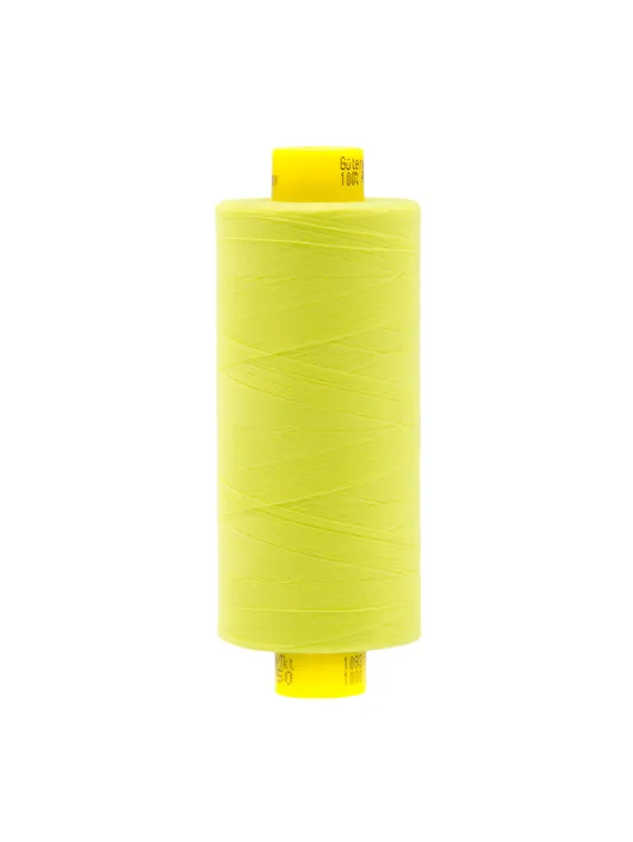 Нитки Guetermann MARA 150/1000 м, желтый неон