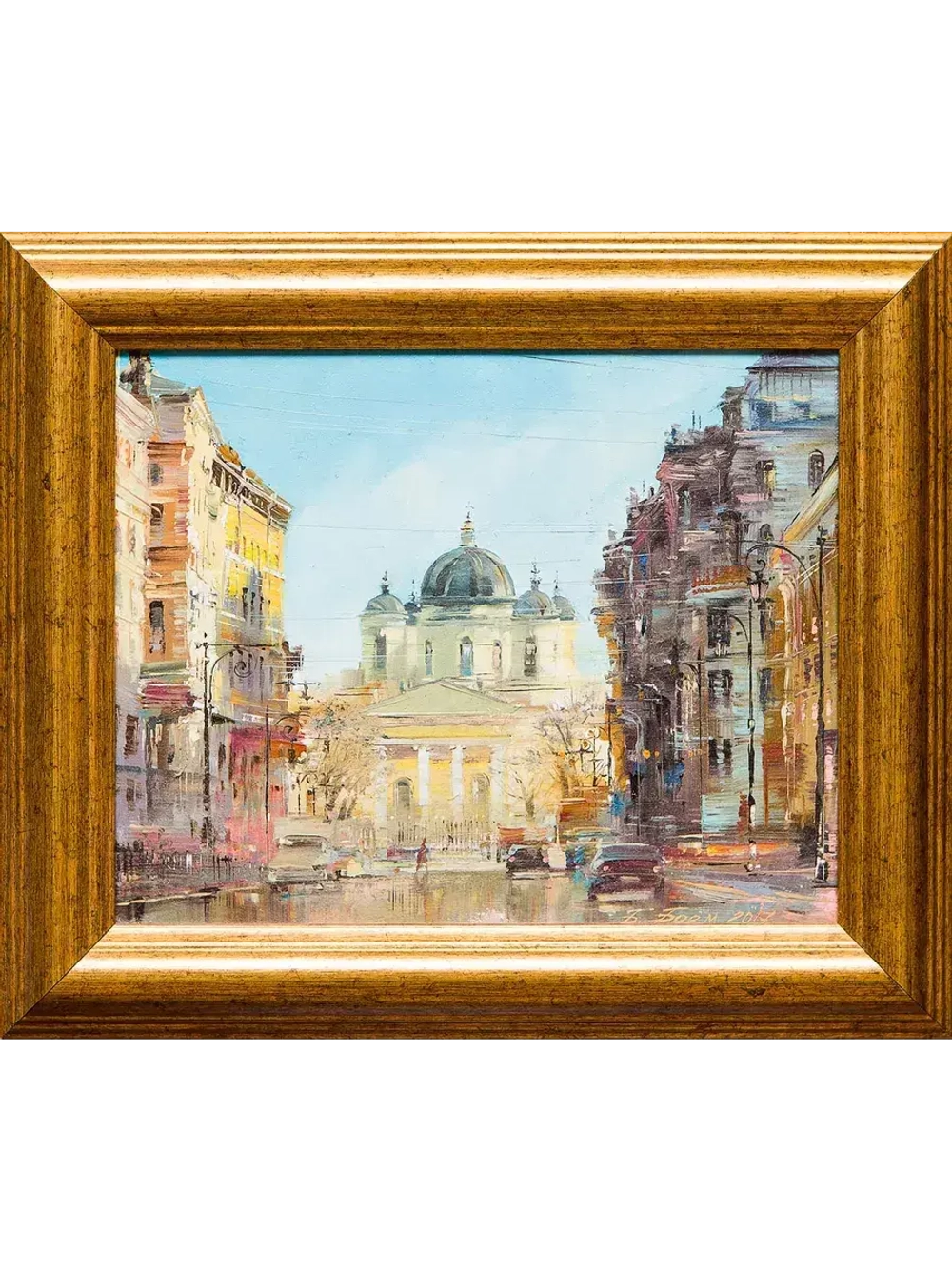 Картина маслом "Преображенский собор" Боем