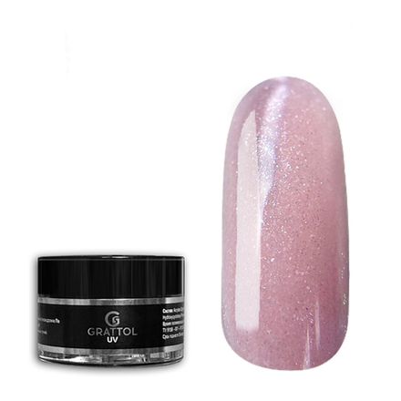 Grattol Camouflage Gel Shimmer Rose - Гель камуфлирующий с шиммером, 15мл