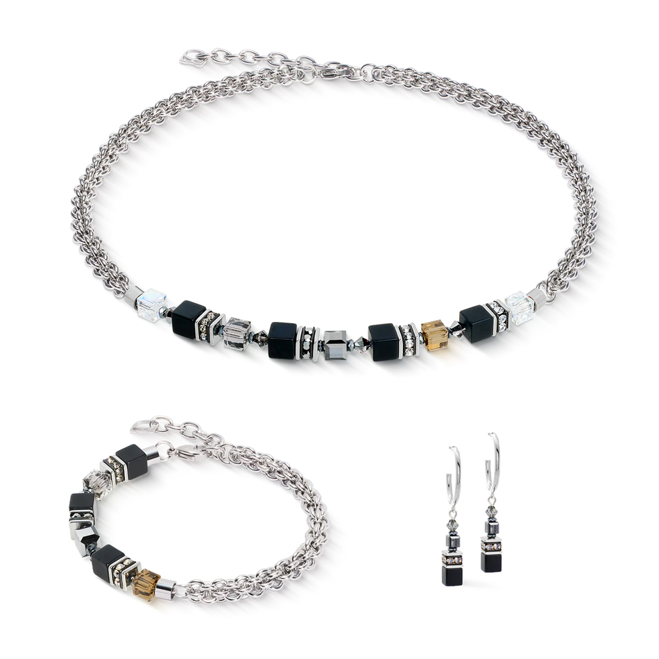 Колье Coeur de Lion Black-Silver 3021/10-1317
