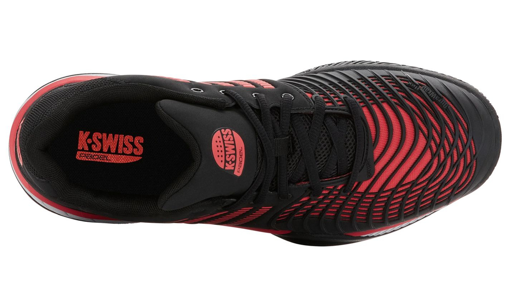 Мужские кроссовки для Падел K-Swiss Express Light 3 Padel - black/micro chip/neon lava