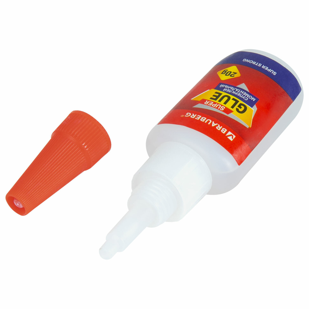 Клей моментальный ультрапрочный суперклей BRAUBERG EXTRA 20 г МАКСИМАЛЬНЫЙ ОБЪЕМ (12 штук в упаковке)