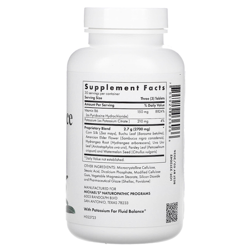 Michael's Health, Water Balance Factors, 90 вегетарианских таблеток