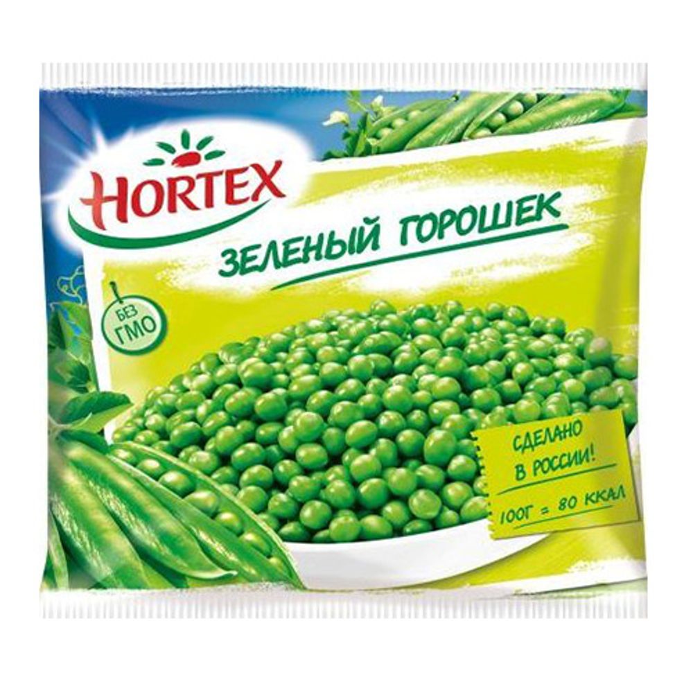 Зелёный горошек "ХОРТЕКС" 400гр