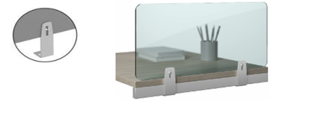 Экран боковой из оргстекла высота 300 для столов на МК