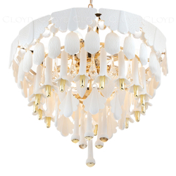 Люстра Cloyd PLINSE C12 / Ø61 см - керамика - золото (арт.11456)