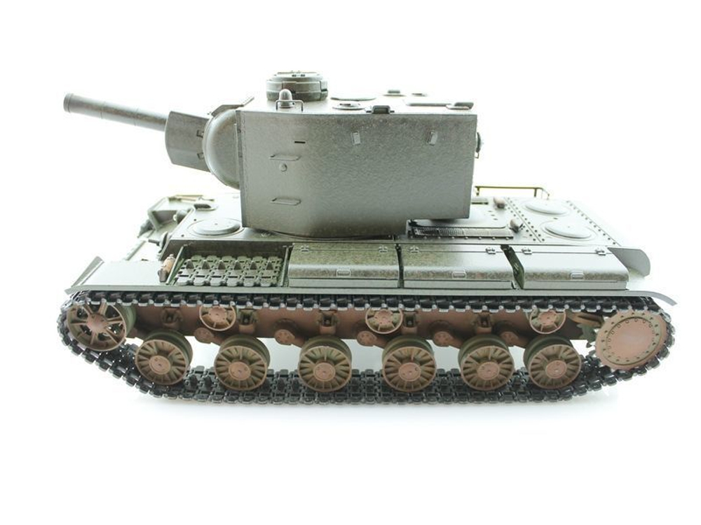 Радиоуправляемый танк Torro KV-2 1/16 с пневматической пушкой, деревянная коробка, реалистичный звук и дым, уникальная роспись
