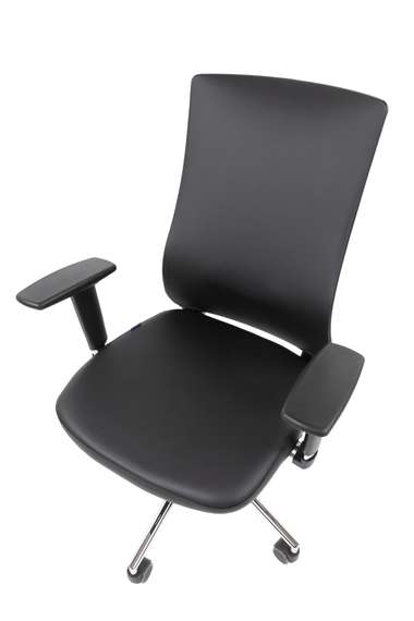 Офисное кресло Chairman 500LUX Россия экокожа черный БП