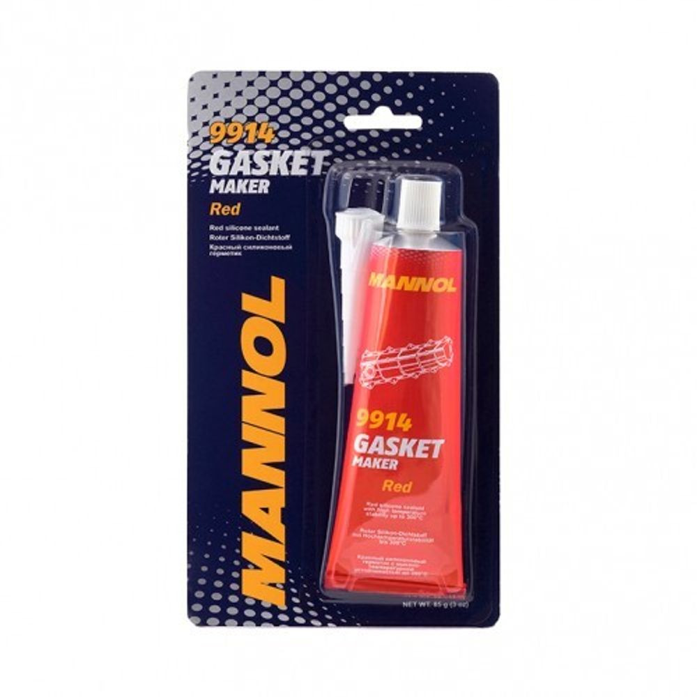 MANNOL 914 Silicone-Gasket rot Герметик прокладок красный от-40 С до +230 С 85гр