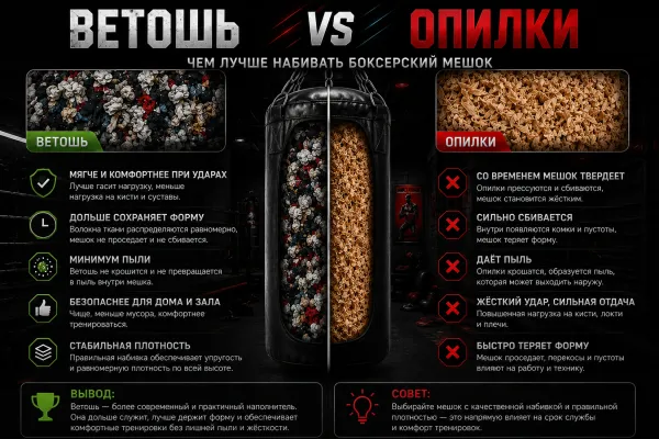 Ветошь vs опилки — чем лучше набивать боксерский мешок Ветошь vs опилки — чем лучше набивать боксерский мешок