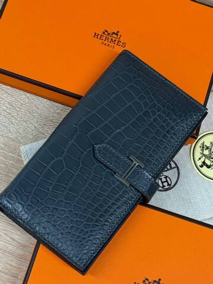 Кошелек Hermes из кожи крокодила