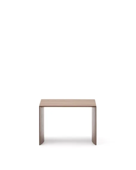 Litto Приставной столик из шпона ореха натурального цвета 55 x 40 см